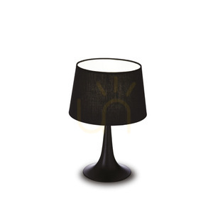 Tischlampe Ideallux London TL1 Small Nero schwarz E27 110554 0 Tischlampe Ideallux London TL1 Small Nero schwarz E27 110554 small 0