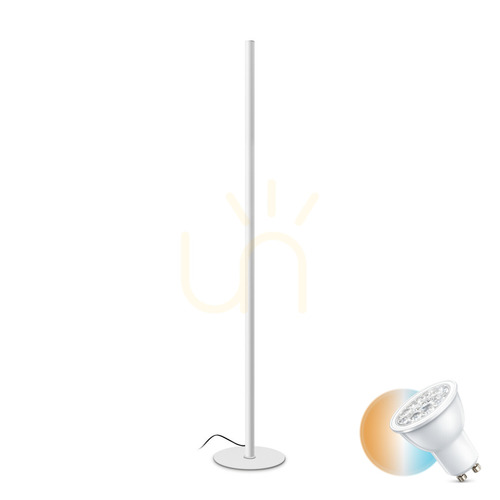 Prüfen Stehlampe Ideallux LOOK PT1 Bianco LED 24W dimmbar weiß 180 cm 304922