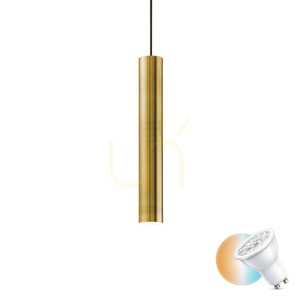 Pendelleuchte Ideallux LOOK SP1 D06 Champagner Messing GU10 141794 small 0