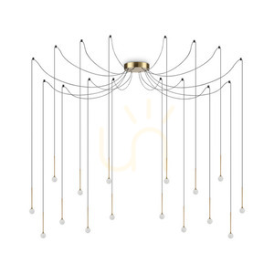 Pendelleuchte Ideallux Lucciola SP16 Messing LED 16W 284019 small 0