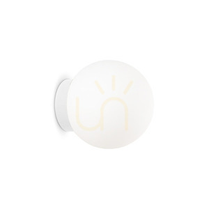 Wandleuchte Ideallux MAPA BIANCO AP1 D15 weiß Glas Metall G9 059808 small 0