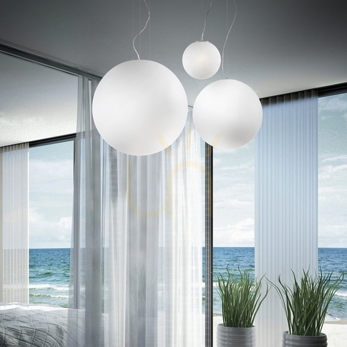 Prüfen Pendelleuchte Ideallux MAPA BIANCO SP1 D20 weiß Glas Metall E27 009148