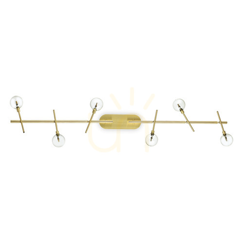 Prüfen Plafond Ideallux Maracas PL6 Messing 6-flammig G4 200361