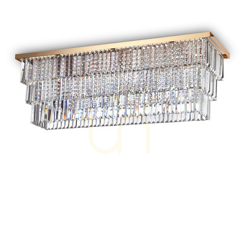 Prüfen Plafond Ideallux Martinez PL8 Gold Kristall 8xE14 213569