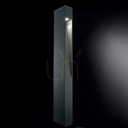 Prüfen Außenstehleuchte Ideallux Mercurio PT1 anthrazit Aluminium G9 60 cm 114347