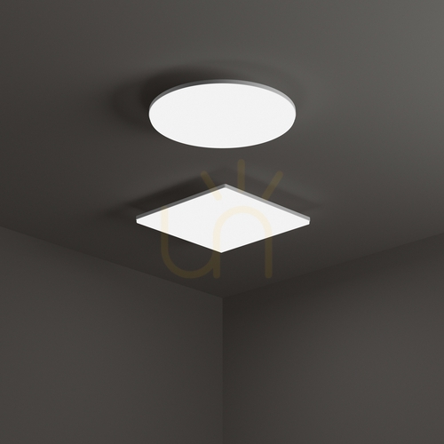 Prüfen Außen-Deckenleuchte Ideallux MIB Round weiß LED 3000K 30 cm 269115