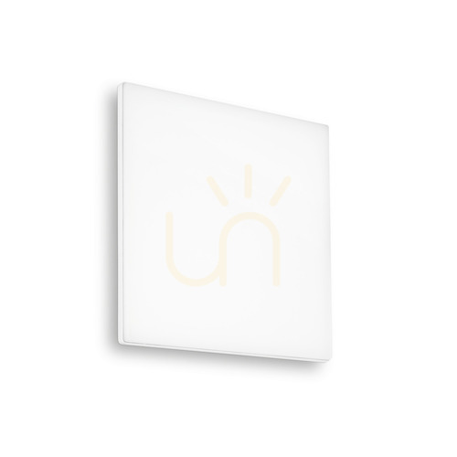 Prüfen Außen Deckenleuchte Ideallux MIB PL SQUARE weiß LED 3000K 30cm 18W 269122