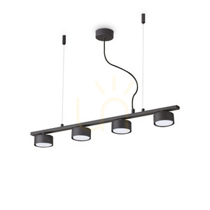 Pendelleuchte Ideallux Minor Linear SP4 schwarz 4-flammig GX53 235455 0 Pendelleuchte Ideallux Minor Linear SP4 schwarz 4-flammig GX53 235455 small 0