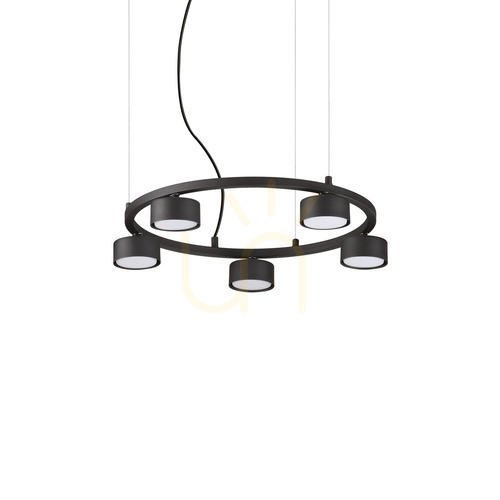 Prüfen Pendelleuchte Ideallux Minor Round SP5 schwarz 50 cm GX53 235516