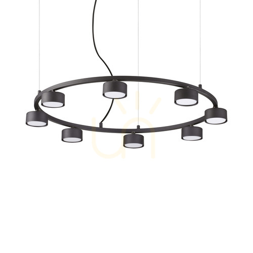 Prüfen Pendelleuchte Ideallux Minor Round SP8 schwarz 235547