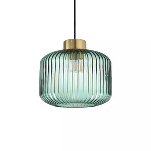 Pendelleuchte Ideallux Mint SP1 Verde grün Glas Metall E27 Ø24 cm 237428 small 1