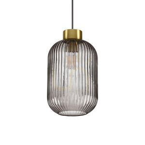Pendelleuchte Ideallux Mint SP1 Fumé Glas schwarz E27 20 cm 237510 small 0