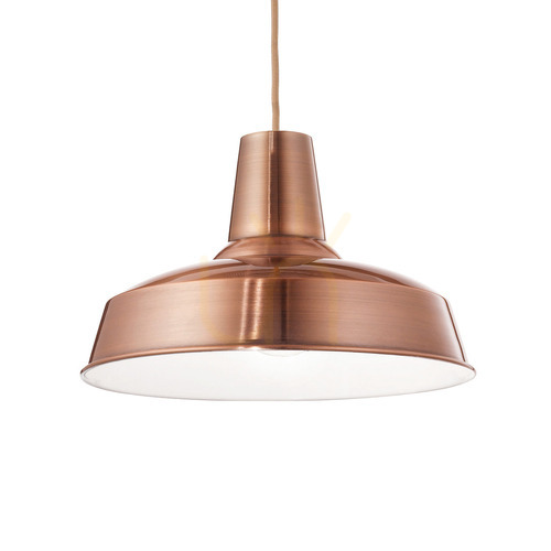 Prüfen Pendelleuchte Ideallux MOBY SP1 RAME Kupfer Metall E27 Ø35 cm 093697