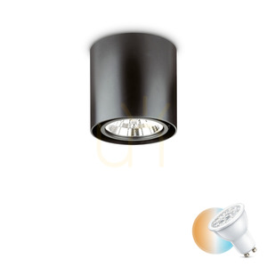 Plafond Ideallux Mood PL1 D15 Round Nero schwarz GU10 243450 0 Plafond Ideallux Mood PL1 D15 Round Nero schwarz GU10 243450 small 0