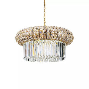 Pendelleuchte Ideallux Nabucco SP12 Gold Glas Metall 60 cm 237794 small 1