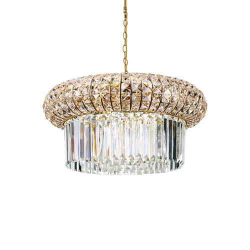 Prüfen Pendelleuchte Ideallux Nabucco SP12 Gold Glas Metall 60 cm 237794