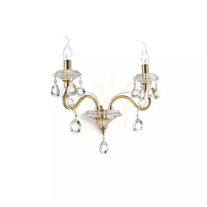 Wandleuchte Ideallux Negresco AP2 Gold Kristall Glas 2-flammig E14 087757 small 1