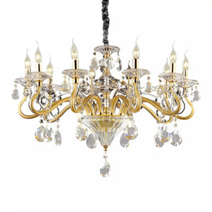 Pendelleuchte Ideallux Negresco SP10 Gold Kristall Glas 10-flammig 087771 small 1