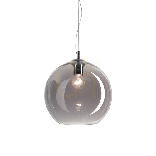 Prüfen Pendelleuchte Ideallux NEMO SP1 D30 Fumé Glas Chrom E27 094236