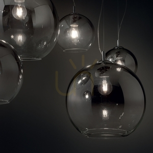 Pendelleuchte Ideallux NEMO SP5 CROMO SFUMATO Chrom Glas 5-flammig 138305 small 4