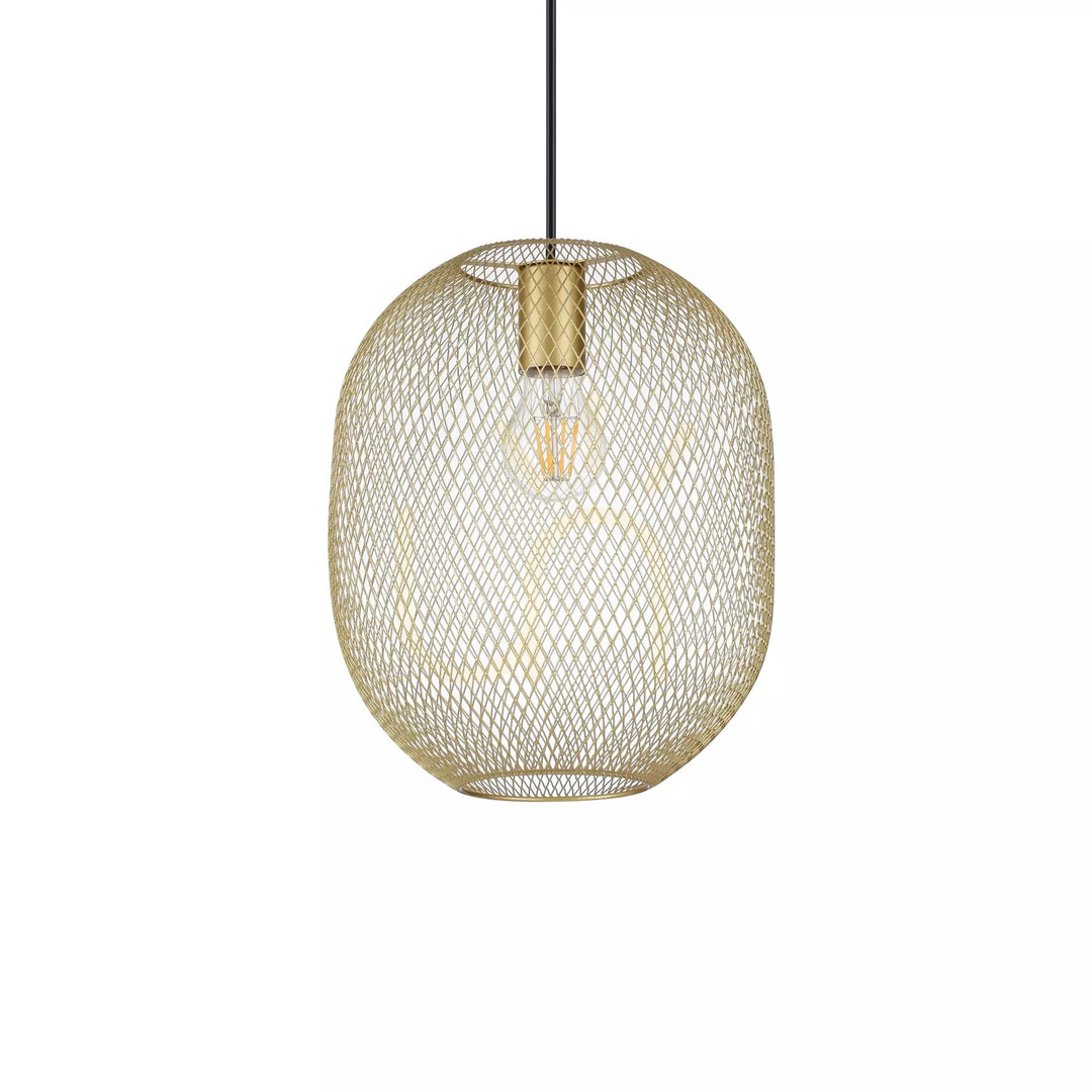 Anzeige Pendelleuchte Ideallux NET SP1 D24 Gold Schwarz E27 328119 Pendelleuchte Ideallux NET SP1 D24 Gold Schwarz E27 328119