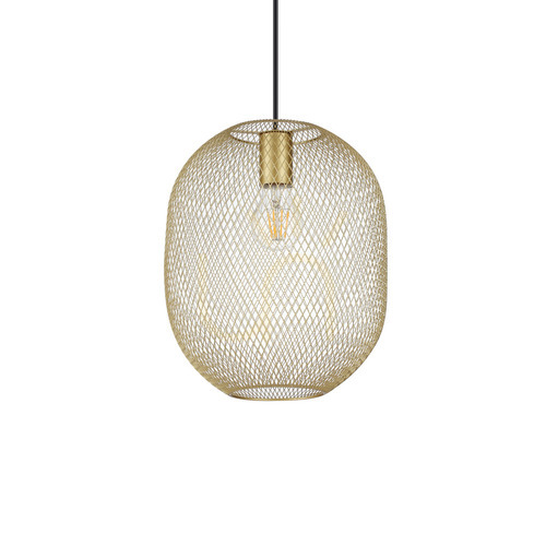 Prüfen Pendelleuchte Ideallux Net SP1 D24 Oro schwarz E27 317267