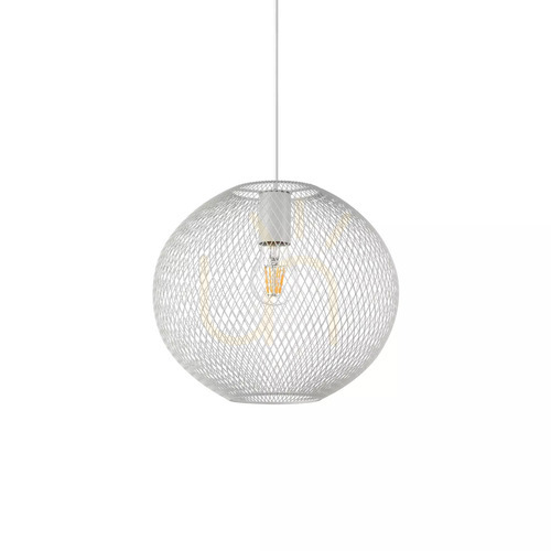 Prüfen Pendelleuchte Ideallux Net SP1 D29 BIANCO weiß E27 328102