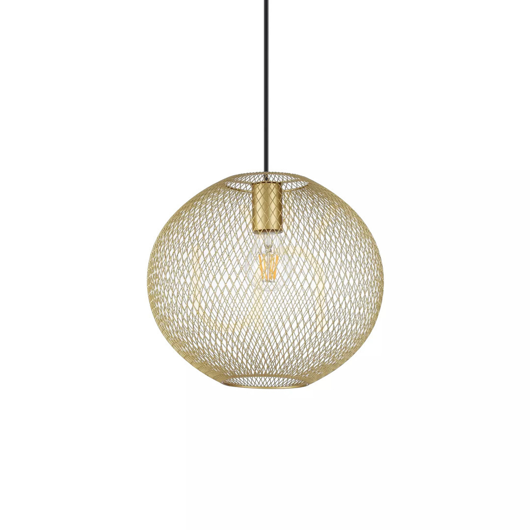 Aussicht Pendelleuchte Ideallux NET SP1 D29 Gold E27 313771 Pendelleuchte Ideallux NET SP1 D29 Gold E27 313771