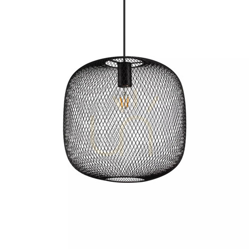 Prüfen Pendelleuchte Ideal Lux Net SP1 D34 Nero Gold 328126 E27 34 cm