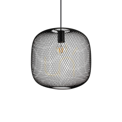 Prüfen Pendelleuchte Ideal Lux Net SP1 D34 Nero Gold 328126 E27 34 cm