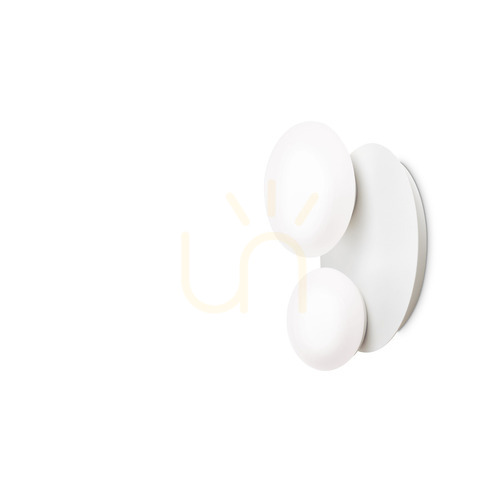 Prüfen Plafond Ideallux Ninfea PL2 Bianco weiß GX53 2-flammig 306957