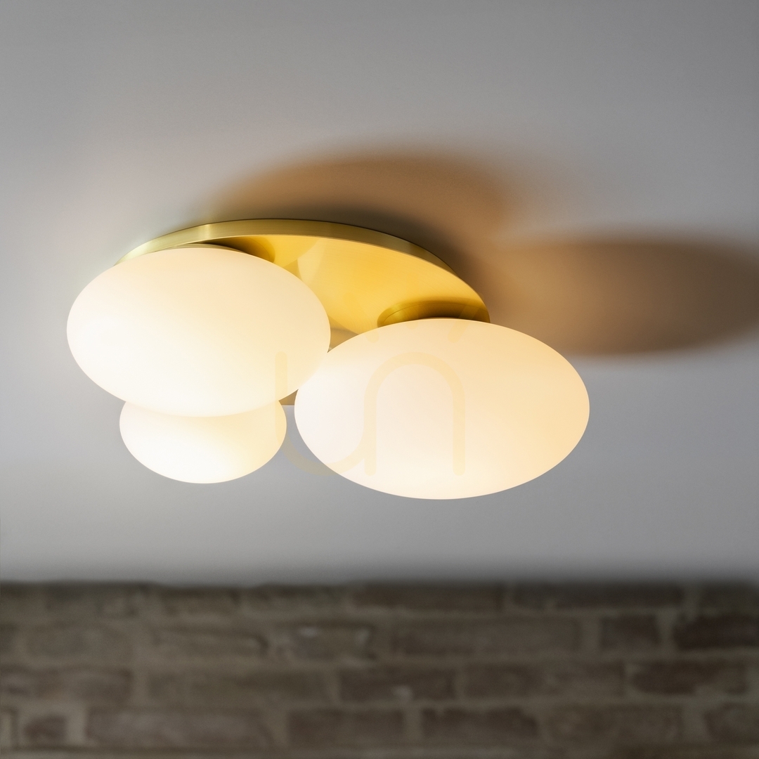 Vorschau Plafond Ideallux Ninfea PL3 Bianco weiß Metall Glas GX53 306964 Plafond Ideallux Ninfea PL3 Bianco weiß Metall Glas GX53 306964
