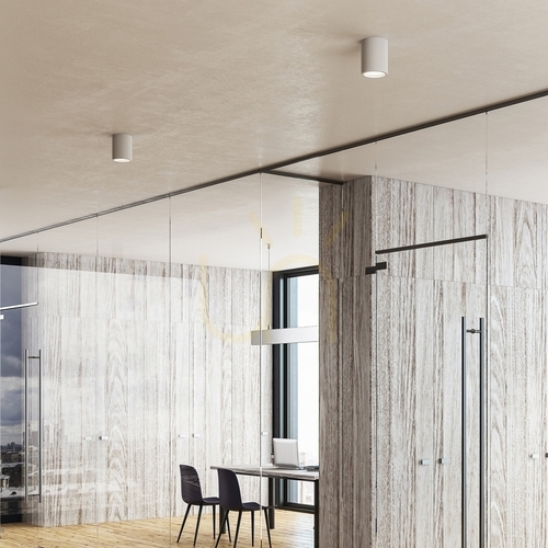 Prüfen Plafond Ideallux Nitro PL Round D09 weiß LED 15W 3000K 205977