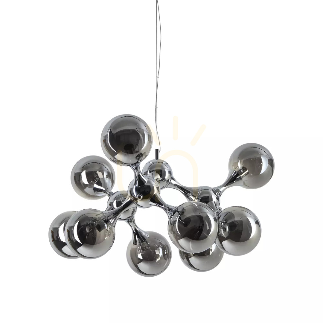 Aussicht Pendelleuchte Ideallux NODI SP9 Messing 9-flammig E14 241036 Pendelleuchte Ideallux NODI SP9 Messing 9-flammig E14 241036