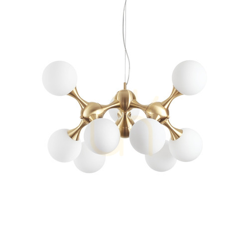Prüfen Pendelleuchte Ideallux NODI SP9 Messing 9-flammig E14 241036