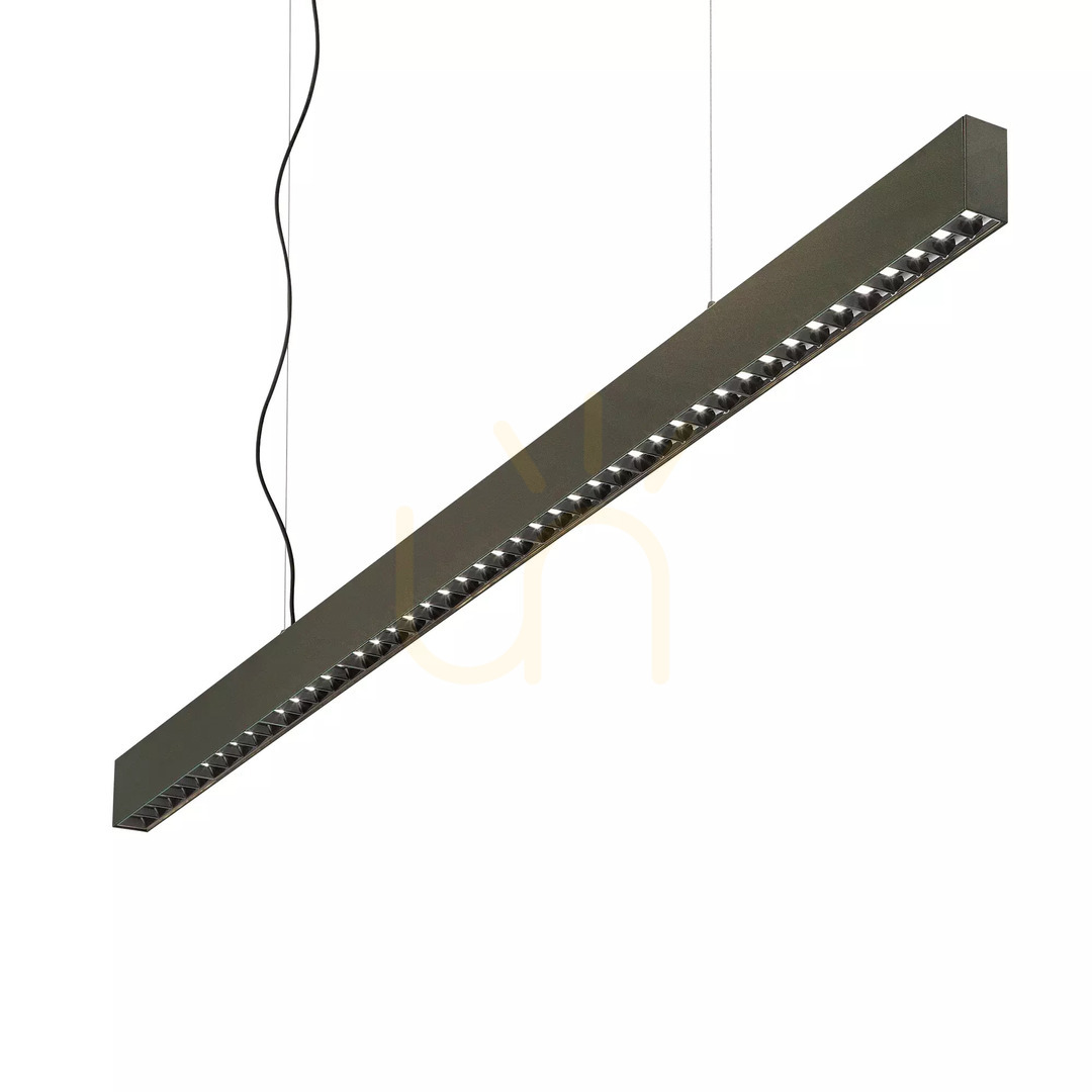 Aussicht Pendelleuchte Ideallux OFFICE schwarz LED 30W 4000K 112,8 cm 271200 Pendelleuchte Ideallux OFFICE schwarz LED 30W 4000K 112,8 cm 271200