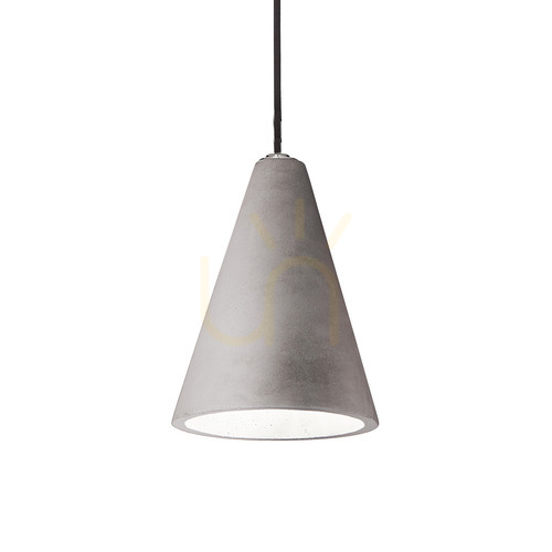 Prüfen Pendelleuchte Ideallux OIL SP1 grau Beton E27 15 cm 110424