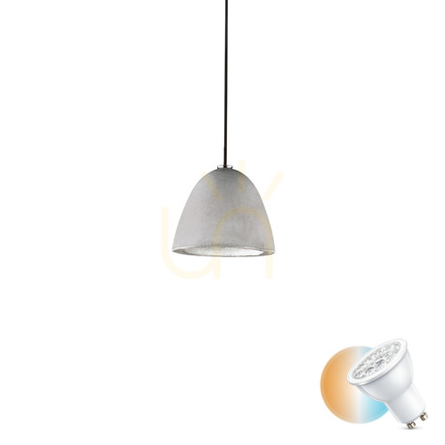 Prüfen Pendelleuchte Ideallux OIL SP1 grau Beton GU10 110462
