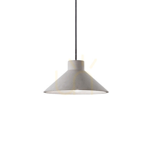 Prüfen Pendelleuchte Ideallux OIL SP1 grau Beton Ø25 cm E27 129099