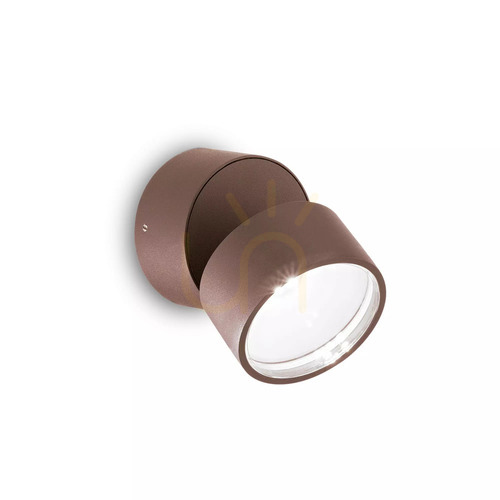 Prüfen Außenwandleuchte Ideallux OMEGA Round anthrazit LED 7W 4000K 285467