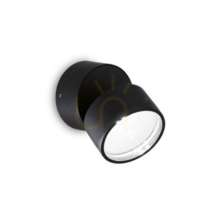 Außenwandleuchte Ideallux OMEGA ROUND AP NERO schwarz LED 4000K 7W 285504 small 0
