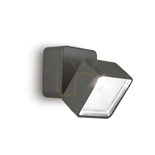 Prüfen Außenwandleuchte Ideallux OMEGA Square anthrazit LED 4000K 7W 285511