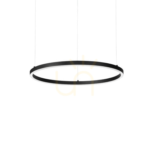 Prüfen Pendelleuchte Ideallux Oracle Slim D050 rund LED 4000K schwarz 50 cm 304380