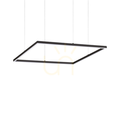 Prüfen Pendelleuchte Ideallux Oracle Slim D70 Square LED 3000K schwarz 259185