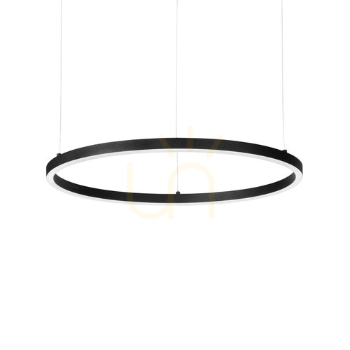 Prüfen Pendelleuchte Ideallux Oracle Slim D90 rund schwarz LED 4000K 53W 304441