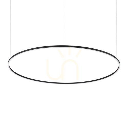 Prüfen Pendelleuchte Ideallux Oracle Slim D150 rund schwarz LED 4000K 81W 304472