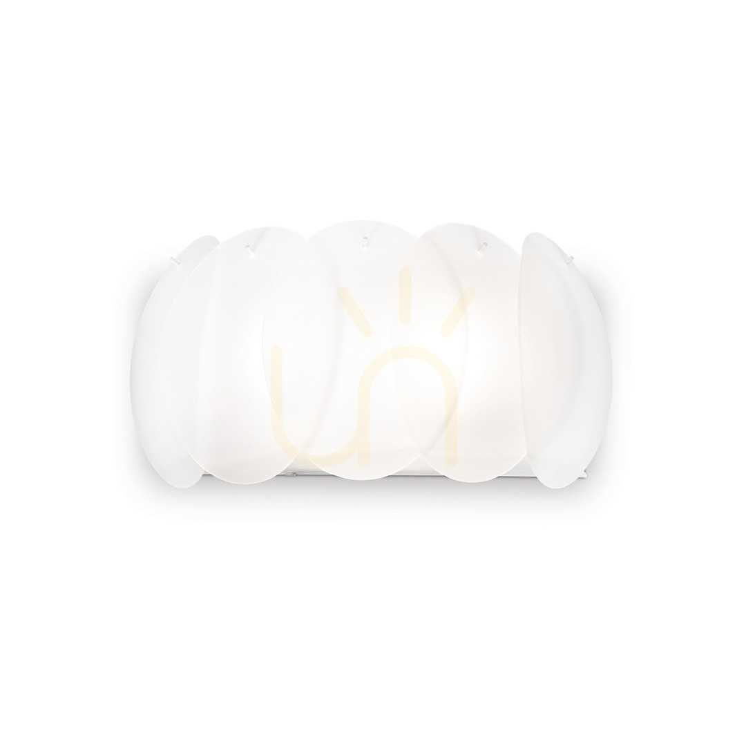Nástěnné svítidlo Ideal Lux Ovalino AP2 bílé sklo 038025