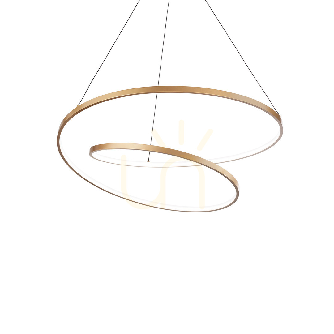 Prüfen Pendelleuchte Ideallux OZ D60 Messing LED 48W 3000K dimmbar 304564 Pendelleuchte Ideallux OZ D60 Messing LED 48W 3000K dimmbar 304564