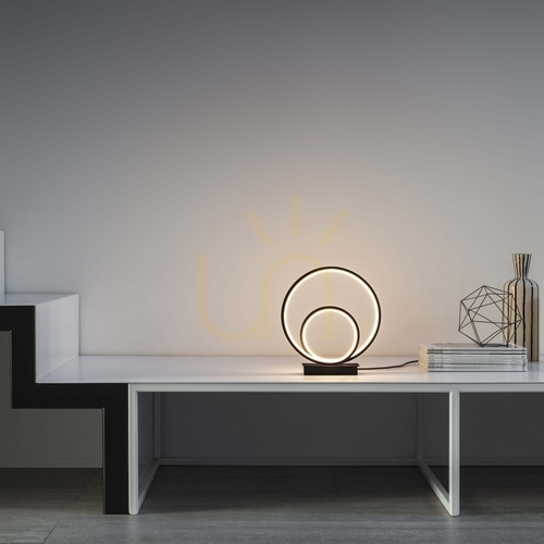 Prüfen Tischlampe Ideallux OZ Messing LED 22W dimmbar 3000K 269498