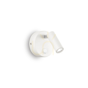 Wandleuchte Ideallux PAGE Round Weiß LED 3W Metall 142586 0 Wandleuchte Ideallux PAGE Round Weiß LED 3W Metall 142586 small 0